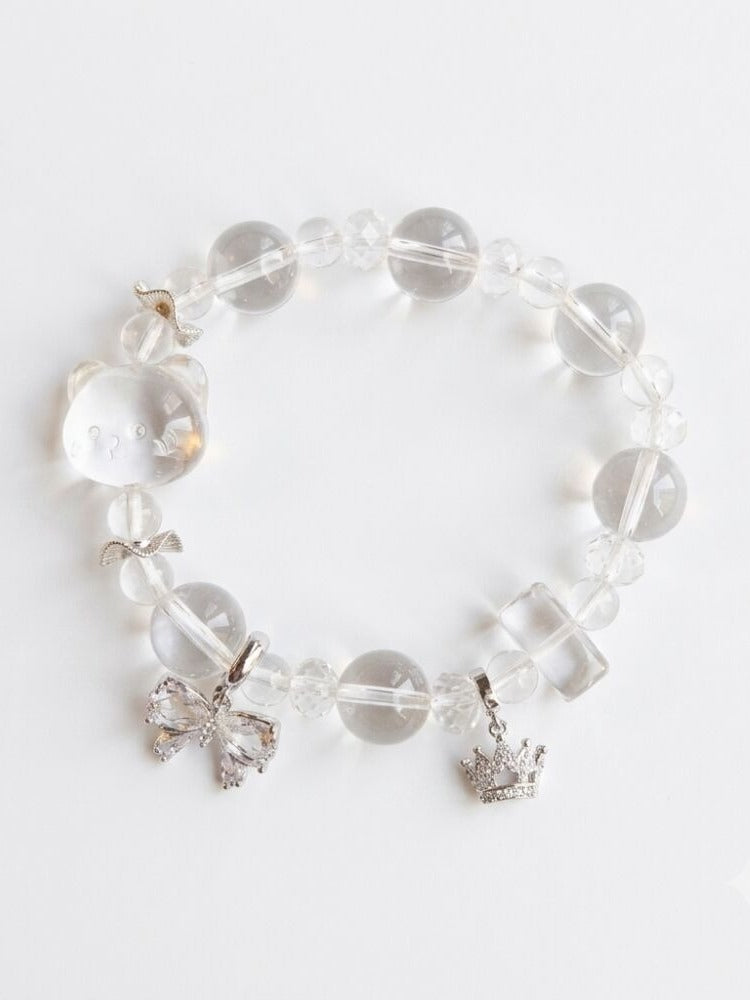 Raccoon Tale Aromatherapy Crystal Bracelet with copper-tone accents — aromatherapy crystal jewelry by WalkTree