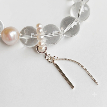 Orange Moon Aromatherapy Crystal Bracelet — labradorite, orange moonstone, amazonite and freshwater pearl — aromatherapy crystal jewelry by WalkTree