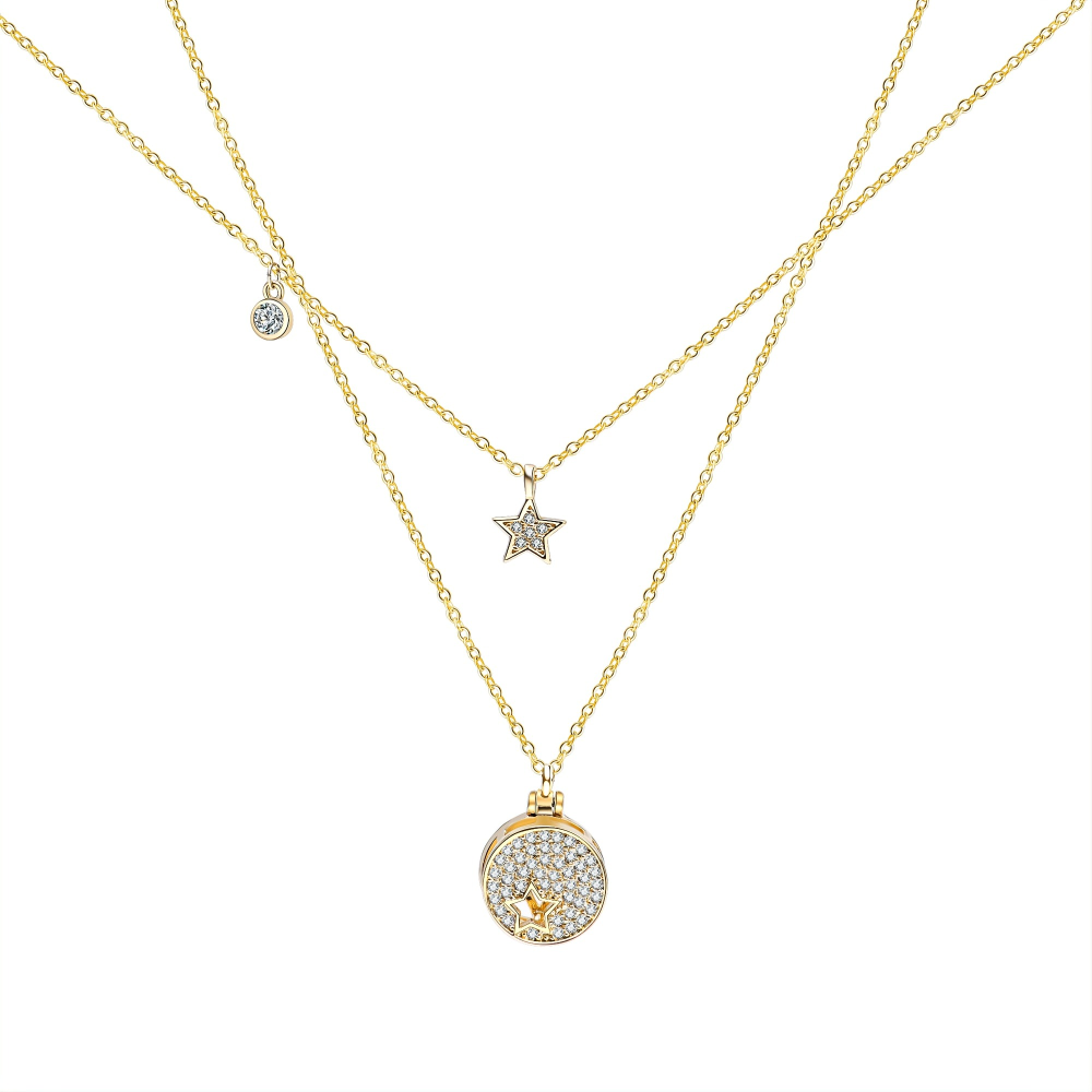 Layered Star Necklace by WalkTree