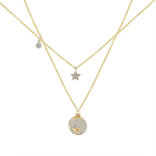 Layered Star Necklace by WalkTree