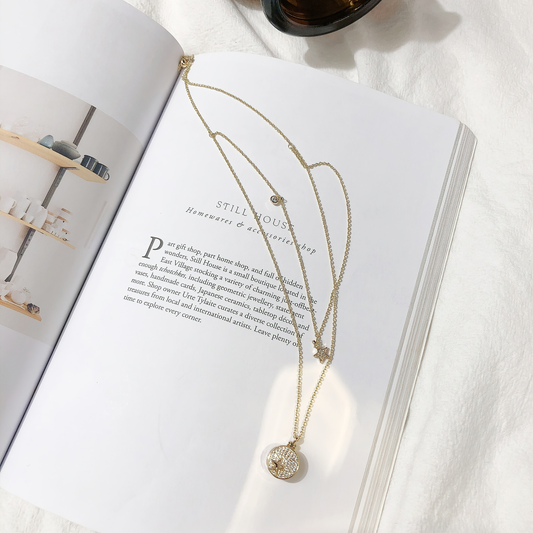 Layered Star Necklace by WalkTree