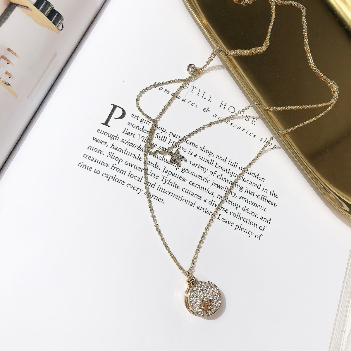Layered Star Necklace by WalkTree