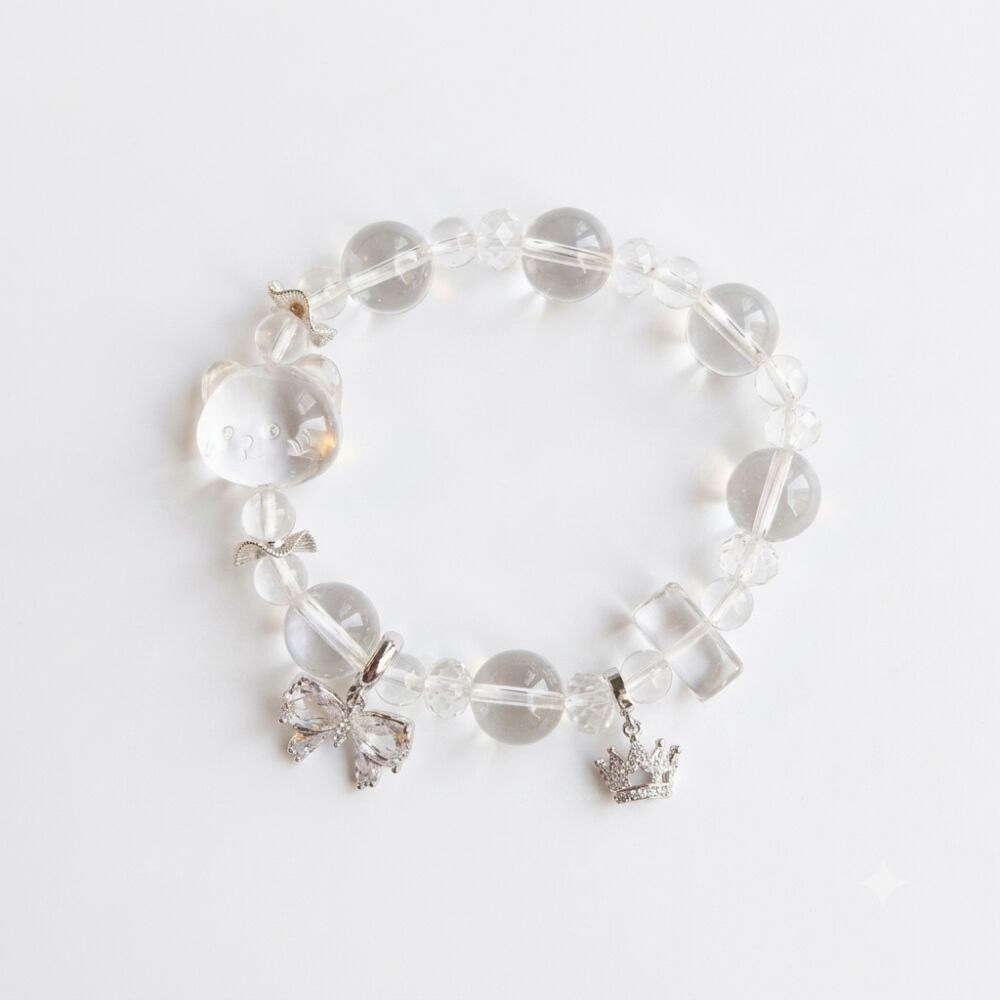 Raccoon Tale Aromatherapy Crystal Bracelet with copper-tone accents — aromatherapy crystal jewelry by WalkTree