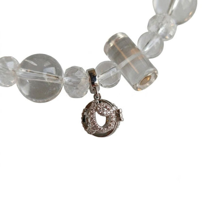 Raccoon Tale Aromatherapy Crystal Bracelet with copper-tone accents — aromatherapy crystal jewelry by WalkTree