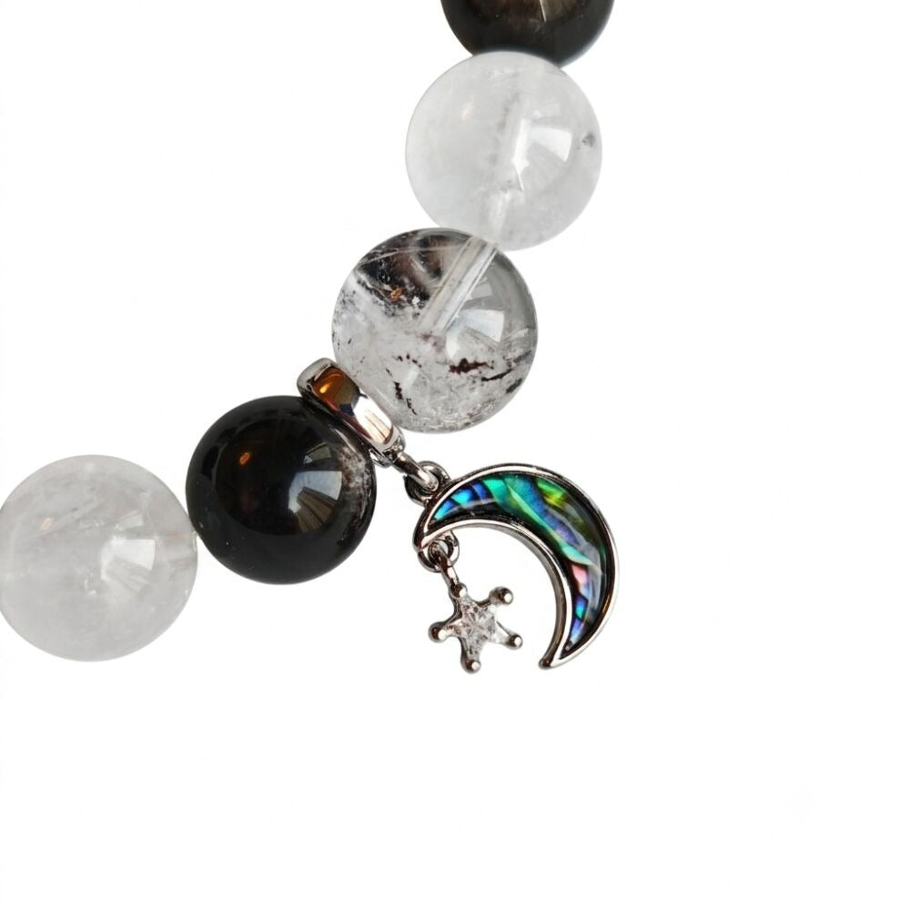 Tranquil Realm Aromatherapy Crystal Bracelet with copper-tone accents — aromatherapy crystal jewelry by WalkTree